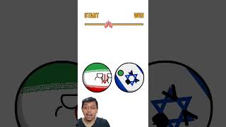 holding breath challenge israel vs iran reactionvideo countryballs [upl. by Chessa]