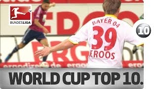 Top 10 Goals  World Cup Stars [upl. by Cofsky]