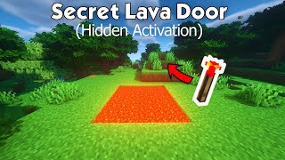 EASY SECRET BASE BUILD with LAVA in Minecraft Java Minecraft Builds [upl. by Plotkin]