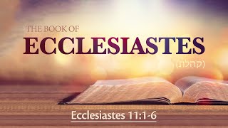 Ecclesiastes 1116  Trust God and Do Right the Reward Will Come Later [upl. by Eissej]