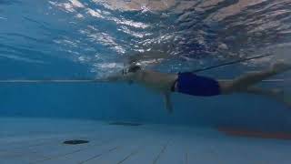 231218 Every morning swimming  Crawl stroke drill side [upl. by Nekciv]