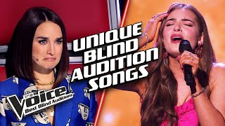 UNIQUE SONGS  The Voice Best Blind Auditions [upl. by Older683]