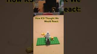 How KSI Thought We Would React VS How We Actually Reacted trending stopmotion lego [upl. by Adnohsek815]