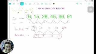 Regla general de las Sucesiones Cuadráticas  Método Segundas Diferencias [upl. by Samohtnhoj]