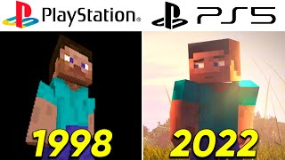 Evolution of MINECRAFT PlayStation Games 19982022 [upl. by Anneliese]