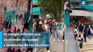 Por presuntos casos de acoso sexual protestan en el Colegio de Bachilleres 13 contra maestros [upl. by Arteid]