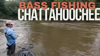 Bass Fishing the Upper Chattahoochee River [upl. by Ymmit]