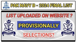 pak navy b 2024 merit list announced navy final list update  Ayeshaforcesacademy [upl. by Ignatius]