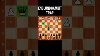 ENGLUND GAMBIT  trap  amazing checkmate  chess chesstrap improvechess [upl. by Arney]