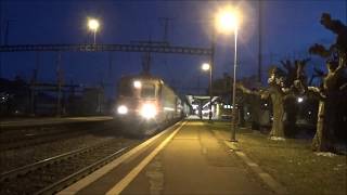 Bahnverkehr in OstermundigenTrafic ferroviaire à Ostermundigen [upl. by Assiral]