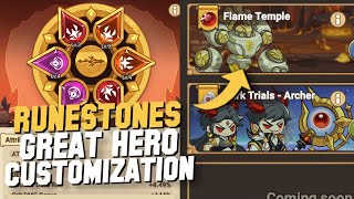 RUNESTONES to CUSTOMIZE our Hero in Legend of Mushroom [upl. by Alleuqahs]