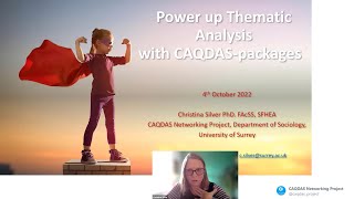 CAQDAS webinar 033 Power up Thematic Analysis with CAQDAspackages [upl. by Obeng]