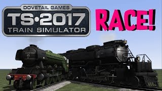 Train Simulator 2017  Flying Scotsman VS Big Boy Race [upl. by Irovi125]