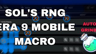 NEW Sols RNG Era 9 Mobile Macro [upl. by Allcot574]