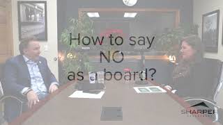 HOA Board Tips  The Power of NO  Sharper Management [upl. by Joye148]