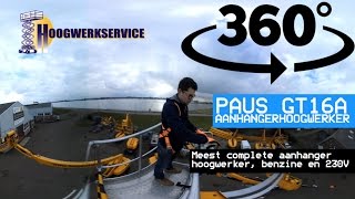 Aanhangwagenhoogwerker Paus GT16A [upl. by Aldis48]