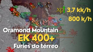 Tibia  EK 400 hunt Fury  37KKh raw Exp e 800Kh gold [upl. by Ireva]