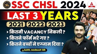 SSC CHSL 2024  SSC CHSL Last 3 Years Total Form Fill Up Appeared Candidates Vacancy Details [upl. by Fattal530]