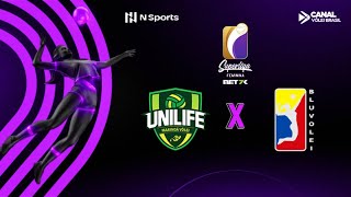 Superliga Feminina 202324 Unilife Maringá x Blu Vôlei  AO VIVO COM IMAGENS [upl. by Euf187]