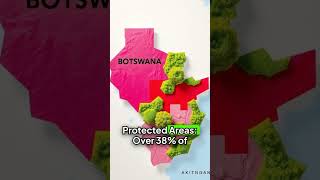 5 incredible geographical facts about botswana africa geography botswana funfacts ai [upl. by Pirnot]