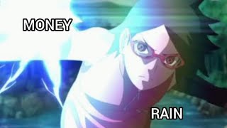 Sarada Uchiha Money Rain edit sarada edit naruto shorts [upl. by Ajna]