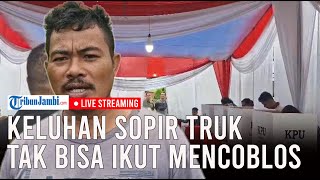 🔴Kasihan Sopir Truk yang Melintas di Tebo Tak Bisa Mencoblos [upl. by Nnaeinahpets]