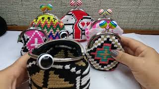 monedero wayuu en crochet diseño el dorado fácil paso a paso artesanal crochet mochilawayuu [upl. by Jeminah62]