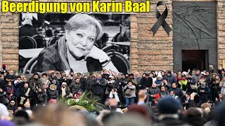 Die Beerdigung von Karin Baal fand unter Tränen und Trauer der Fans statt [upl. by Amada992]