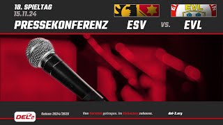 Pressekonferenz Spieltag 18 ESV Kaufbeuren vs EV Landshut [upl. by Willamina]