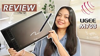 UGEE M708 Pen Tablet Full Review after 3 months ❤︎  Emmy Lou [upl. by Leuams]