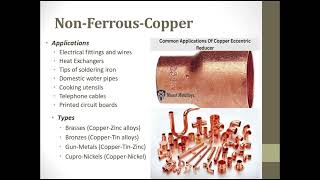 Metallurgy Non Ferrous Metals Copper [upl. by Wei]