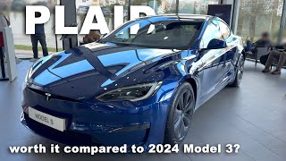 TESLA Model S Plaid worth it in 2024 when you can get the NEW Model 3 [upl. by Einahpetse]