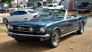 1965 Ford Mustang GT Convertible Walkaround Video [upl. by Eilsil]