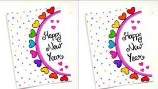 Happy New Year Greeting Card 2024  Diy Greeting Card Ideas [upl. by Nahtnhoj]