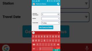 How to know the train live running status using INDIAN RAIL INFO app [upl. by Ynaffital]