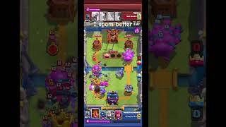 Elixir gollum spammers meet😯clashroyale clashquad supercell gaming gamingshorts clash [upl. by Aiehtela]