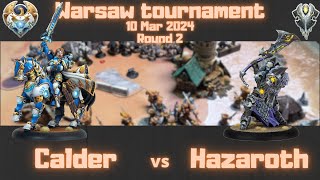 EN Cygnar Calder vs Dusk Hazeroth  2 round of Warsaw March tournament [upl. by Airad345]