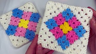 granny square crochet for beginners [upl. by Chansoo]