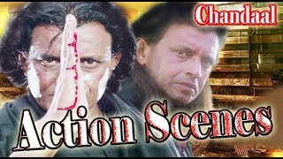 Chandaal Movie  Action Scenes  Mithun Chakraborty [upl. by Etnelav827]