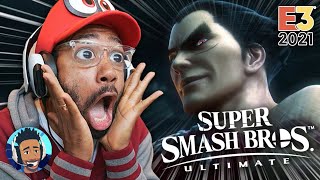 KAZUYA IN SMASH LIVE REACTION Super Smash Bros Ultimate  runJDrun [upl. by Adelind]