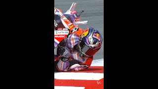 Watch this MotoGP racer drag his shoulder 🤯 [upl. by Lourie949]