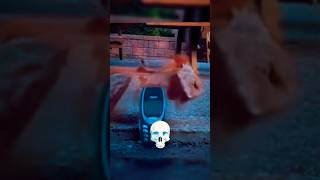 Durability of Nokia 💀🙏🏻♾️ Nokia vs Iphone edit aura viralshort 4u foryou viralvideo skull [upl. by Joanie]