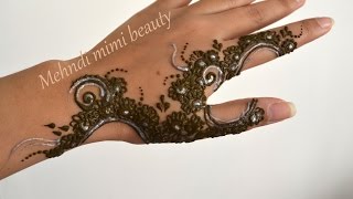 Diy arabic easy henna tutorialhenna facile arabe نقش حنه عربي سهل وجميل [upl. by Eirrac575]