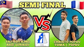 SF🇲🇾YAP ROY KINGARIF JUNAIDI 🆚️ 🇨🇵CHRISTO POPOVTOMA JUNIOR POPOV🔥‼️spainmaster2024 [upl. by Ivz]