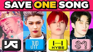 YG vs JYP vs HYBE vs SM 🔥 SAVE ONE SONG 🎶 Kpop Quiz 2024  KMusic Quiz 4 [upl. by Lemuelah]