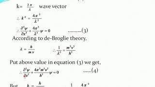 Schrodingers Time Independent Wave Equation [upl. by Judi]