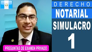 Simulacro de Examen Derecho NOTARIAL Parte 1  Preguntas del Examen Técnico Profesional [upl. by Dnomso]