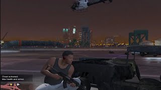 GTA 5 LSPD Vs Franklin 720p Elysian Island Port of Los Santos Los Santos [upl. by Nylssej]