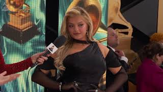 BEBE REXHA Red Carpet Interview  2024 GRAMMYs [upl. by Narok318]