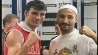 Joe Calzaghe Gets DROPPED By Kabary Salem wPreFight Antics [upl. by Attenborough]